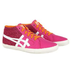 Buty Asics Onitsuka Tiger Farside damskie sportowe teniswki za kostk - rowo-biao-pomaraczowy - 2832465539