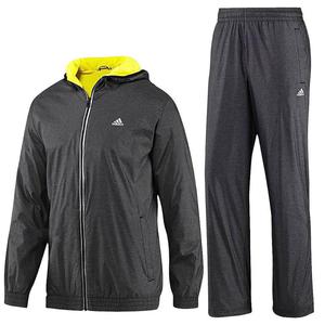 Komplet dresowy Adidas TS WARM 2 mski dres ocieplany sportowy treningowy spodnie + bluza - grafitowy - 2832465643