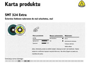 KLINGSPOR ciernica listkowa wypuka SMT324 EXTRA 125mm P60 - 2861303106