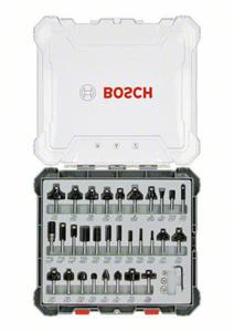 BOSCH ZESTAW FREZW DO DREWNA 30szt. UCHWYT 8mm - 2861304161