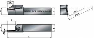 PAFANA N tokarski skadany do rowkowania GFR 2020K3-5070 - 2827628572