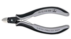 KNIPEX Precyzyjne obcinaczki dla elektronikw 125mm 79 12 125 ESD - 2827629704