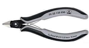 KNIPEX Precyzyjne obcinaczki dla elektronikw 125mm 79 32 125 ESD - 2827629706