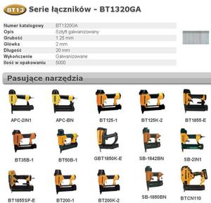 BOSTITCH SZTYFTY BT13 20mm 5000 szt. - 2861302454