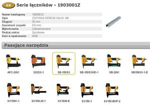 BOSTITCH ZSZYWKI 90 30mm 4000 szt. - 2861302457