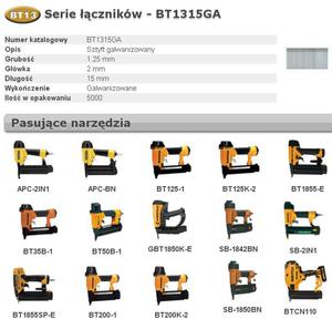 BOSTITCH SZTYFTY BT13 15mm 5000 szt. - 2861302462