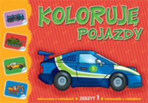 Koloruj pojazdy Zeszyt 1 - malowanka z naklejkami