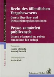 Prawo zamówie publicznych Ustawa o koncesji na roboty budowlane lub usugi