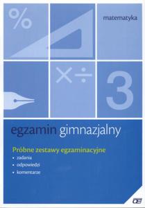 Egzamin gimnazjalny Matematyka Prbne zestawy egzaminacyjne - 2825710982