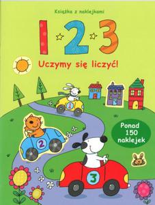 1,2,3 Uczymy si liczy Ksika z naklejakmi - 2825711380