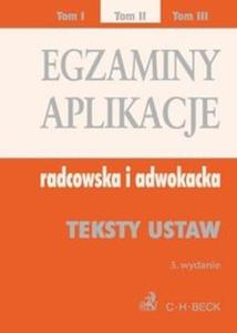 Egzaminy Aplikacje radcowska i adwokacka tom 2 - 2825713221