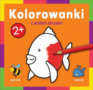 Kolorowanka z grubym obrysem Zwierzta