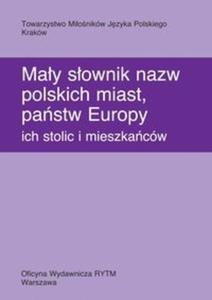 May sownik nazw polskich miast, pastw Europy ich stolic i mieszkacw - 2825714445