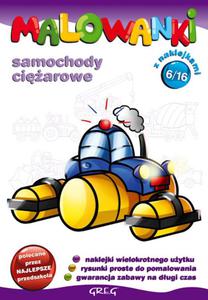 Malowanki 6 Samochody ciarowe + pisak - 2825717349