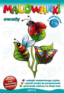 Malowanki 7 Owady + pisak