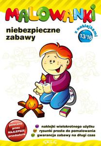 Malowanki 13 Niebezpieczne zabawy + pisak