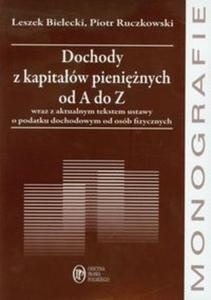 Dochody z kapitaów pieninych od A do Z