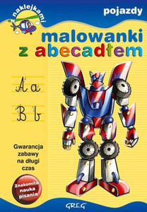 Malowanki z abecadem Pojazdy + pisak - 2825717890