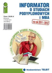 Informator o studiach podyplomowych i MBA 2011/2012 - 2825718057