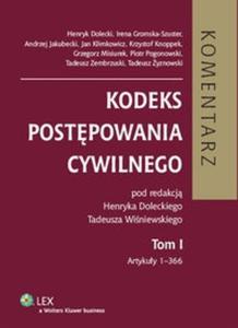 Kodeks postpowania cywilnego Komentarz t.1 - 2825718173