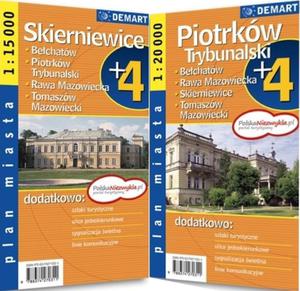 Plan miasta. Piotrkw Trybunalski,Skierniewice. Plus4 - 2825718252