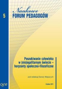 Poszukiwanie czowieka w (nie)egalitarnym wiecie horyzonty spoeczno filozoficzne - 2825719652