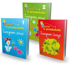 Razem w przedszkolu. Wychowanie przedszkolne. Zaczynam pisa - cz 1,2. Zaczynam liczy (komplet)