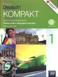 DAS IST DEUTSCH Kompakt 1 Gimnazjum Jzyk niemiecki Podrcznik z zeszytem wicze i 2 CD) - 2825720657