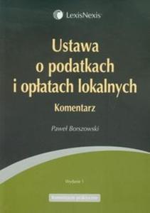 Ustawa o podatkach i opatach lokalnych - 2825720933