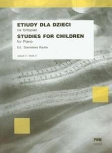 Etiudy dla dzieci na fortepian zeszyt 2 - 2825721536