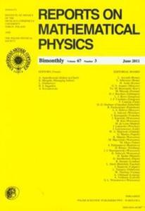 Reports on Mathematical Physics 67/3 - 2825722233