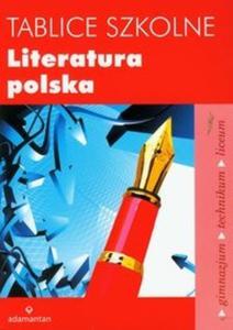Tablice szkolne Literatura polska - 2825722302