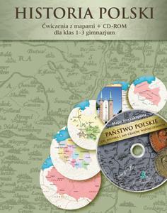 Historia Polski. Klasy 1-3, gimnazjum. wiczenia z mapami + CD-ROM - 2825722325