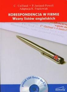 Korespondencja w firmie Wzory listw angielskich + CD - 2825722420