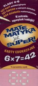 Matematyka jest super. Klasy 4-6, szkoa podstawowa. Mnoenie. Karty edukacyjne - 2825722707