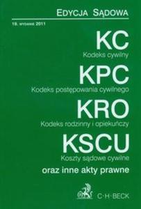 Kodeks cywilny Kodeks postpowania cywilnego Kodeks rodzinny i opiekuczy Koszty sdowe cywilne...