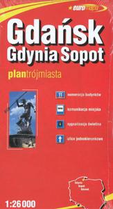 Plan Miasta. Gdask, Gdynia, Sopot 1:26 000 papierowa - 2825725358
