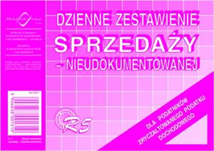 Dzienne zestawienie sprzeday nieudokumentowanej - R-5 - 2825725465