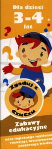 Zgaduj z CzuCzu. Zabawy edukacyjne dla dzieci 3-4 lata - 2856764261