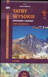 Tatry Wysokie sowackie i polskie Mapa turystyczna 1:25 000 - 2856764686