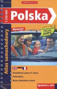 Polska Atlas samochodowy + maa mapa samochodowa Polski 1: 250 000 - 2857595884