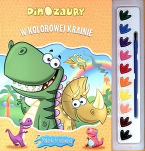 Dinozaury. W kolorowej krainie. Plakaciki do malowania - 2857597694