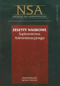 Zeszyty Naukowe Sdownictwa Administracyjnego 5/2011