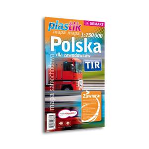 Mapa samochodowa TIR. Polska dla zawodowcw. Skala 1:750 000 (Plastik) - 2857598246