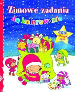 Zimowe zadania do kolorowania. 400 ciekawych zada - 2857600558