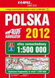 Polska Atlas samochodowy 2012 1:500 000