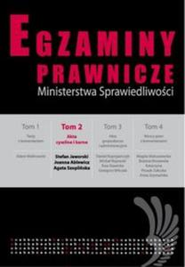 Egzaminy prawnicze Ministersrwa Sprawiedliwoci t.2 - 2857603139