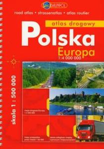 Polska atlas drogowy i mapa Europy