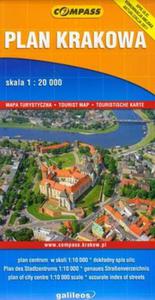 Plan Krakowa mapa turystyczna - 2857607703