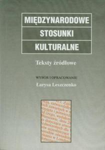 Midzynarodowe stosunki kulturalne - 2857607865